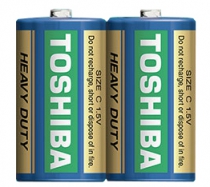 Батарейка TOSHIBA R14 коробка 1x2 шт.