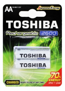Акумулятор TOSHIBA TNH-6GAE (AA 2600mAh x 2 pcs) 00156694