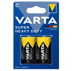 Батарейка Varta Super Heavy Duty угольно-цинковая C блистер, 2 шт 02014101412