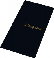 Визитница для 96 визиток, PVC, черная Panta Plast 0304-0005-01