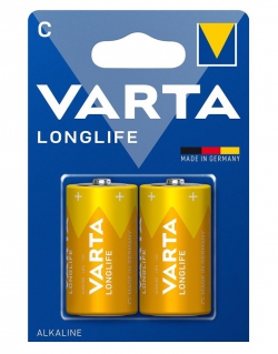 Батарейка Varta Longlife лужна C(LR14) блістер, 2шт 04114101412