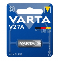 Батарейка Varta лужна V27 A (MN27, 27А, GP27A, L828) блістер, 1 шт 04227101401