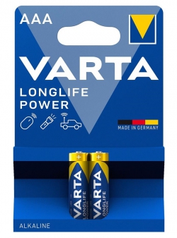 Батарейка Varta Longlife Power щелочная AAA блистер, 2 шт 04903121412