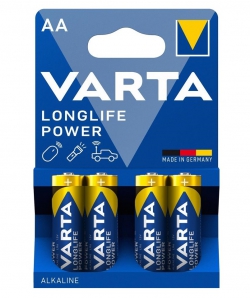 Батарейка Varta Longlife Power лужна AA блістер, 4 шт 04906121414