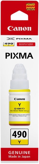 Чернила Canon GI-490 PIXMA G1400/G2400/G3400 Yellow 70ml 0666C001