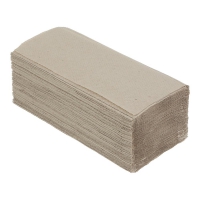 Рушники паперові макулатурні V-подібні, 160 шт, сірі BUROCLEAN Buroclean 10100101_K