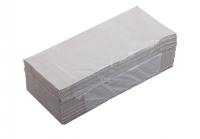 Рушники паперові макулатурні V-подібні.,160шт., сірі Buroclean 10100101