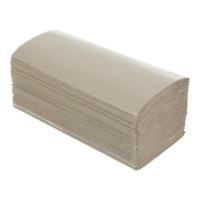 Рушники паперові макулатурні V-подібні.,200шт., сірі BUROCLEAN. Buroclean 10100106_K