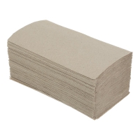 Рушники паперові макулатурні V-подібні.,200шт., сірі BUROCLEAN. Buroclean 10100106_K