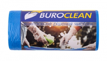Пакети для сміття 35л/50 шт, сині, 500х600мм, 8мкм BuroClean EuroStandart Buroclean 10200017