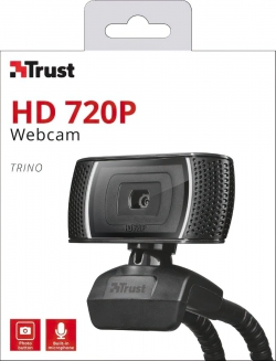 Веб-камера Trust TRINO, HD, 30 fps, fixed focus, Черный 18679_TRUST