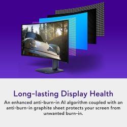 Монітор DELL 34&quot; AW3425DW 2xHDMI, DP, USB, QD-OLED, 3440x1440, 21:9, 240Hz, 0.03ms, DCI-P3 99.3%, CURVED, G-SYNC, FreeSync, AdaptiveSync, HAS, HDR TrueBlack 400 210-BRTW
