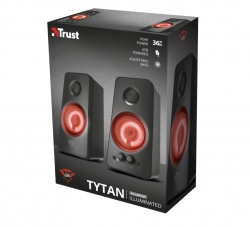Акустическая система (Колонки) Trust 2.0 GXT 608 Tytan Illuminated Speaker Set BLACK 21202_TRUST