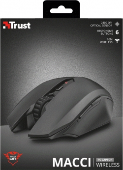 Миша Trust GXT115 MACCI WL BLACK 22417_TRUST