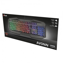 Клавиатура игровая Trust GXT 830-RW Avonn LED Black 22511_TRUST