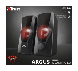 Акустическая система (Колонки) Trust 2.0 GXT 610 Argus Illuminated USB Black 23737_TRUST