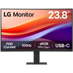 Монитор LG 23.8" 24U421A-B HDMI, USB-C, Audio, VA, 100Hz, sRGB 99%, CURVED