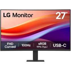 Монітор LG 27" 27U421A-B VA HDMI, USB-C, Audio, VA, 100Hz, sRGB 99%, CURVED