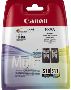 Комплект Canon No.510: Картридж Canon PG-510Bk/CL-511 кол. Multi Pack 2970B017