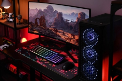 Монітор 2E GAMING 34&quot; G3424B 2xHDMI, DP, VA, 3440x1440, 180Hz, 1ms, NTSC 85%, CURVED, FreeSync, HAS 2E-G3424B-01.UA