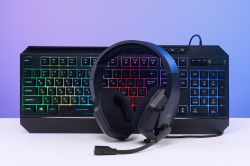 Клавіатура мембранна 2E GAMING KG315 110key, USB-A, EN/UA, RGB, чорний 2E-KG315UBK