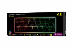 Клавіатура ігрова 2E GAMING KG350 RGB 68key USB Black Ukr 2E-KG350UBK