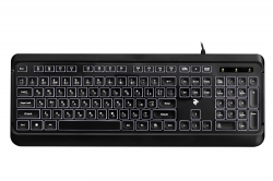 Клавіатура 2E KS120 White backlight USB Black 2E-KS120UB