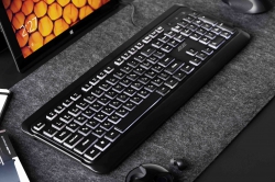 Клавіатура мембранна 2E KS120 104key, USB-A, EN/UK, White LED, чорний 2E-KS120UB_UA