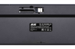 Клавиатура мембранная 2E KS240 110key, WL/BT, EN/UK, серо-чёрный 2E-KS240WG_UA