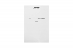 Клавиатура мембранная 2E KS240 110key, WL/BT, EN/UK, серо-чёрный 2E-KS240WG_UA