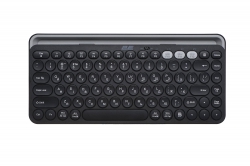 Клавиатура мембранная 2E KS250 84key, WL/BT, EN/UK, чёрно-серый 2E-KS250WBK_UA