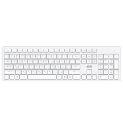 Клавиатура мембранная 2E KS260 106key, WL, EN/UK, белый 2E-KS260WWH_UA