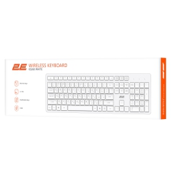 Клавиатура мембранная 2E KS260 106key, WL, EN/UK, белый 2E-KS260WWH_UA