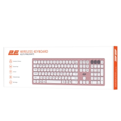 Клавиатура ножничная 2E KS270 109key, WL/BT, EN/UK, розово-белый 2E-KS270WBPN_UA