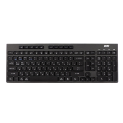 Клавиатура мембранная 2E KS280 120key, WL/BT, EN/UK, silent, чёрно-серая 2E-KS280WBGR_UA