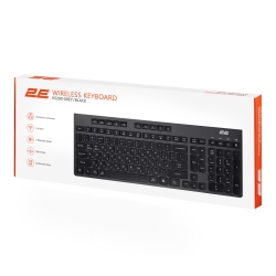 Клавиатура мембранная 2E KS280 120key, WL/BT, EN/UK, silent, чёрно-серая 2E-KS280WBGR_UA