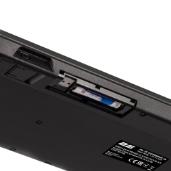 Клавиатура мембранная 2E KS280 120key, WL/BT, EN/UK, silent, чёрно-серая 2E-KS280WBGR_UA