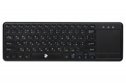 Клавіатура Touch Keyboard 2E KT100 WL BLACK 2E-KT100WB