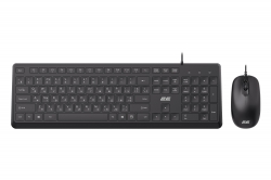 Комплект клавиатура и мышь 2E MK405 USB-A, EN/UK/RU, чёрный 2E-MK405UBK