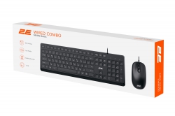 Комплект клавиатура и мышь 2E MK405 USB-A, EN/UK, чёрный 2E-MK405UBK_UA