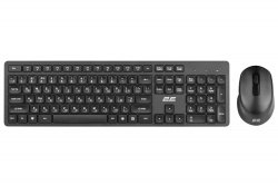 Комплект клавіатура та миша 2E MK420 WL, EN/UK/RU, чорний 2E-MK420WB