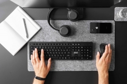 Комплект клавіатура та миша 2E MK420 WL, EN/UK/RU, чорний 2E-MK420WB