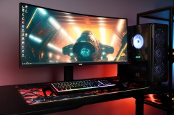 Монітор 2E GAMING 34" R3426B 2xHDMI, DP, VA, 3440x1440, 200Hz, 1ms, NTSC 85%, CURVED, FreeSync, HAS 2E-R3426B-01.UA