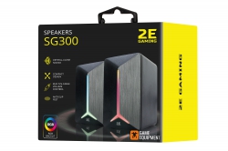 Акустическая система 2E GAMING Speakers SG300 2.0 RGB 3.5mm Black 2E-SG300B