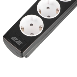 Удлинитель сетевой 2E 10м, 5xТипF, 16A, фильтр, чёрный 2E-SP515M10BK
