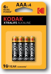 Батарейка Kodak XtraLife LR03 1x4 шт. блистер 30044