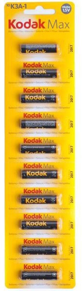 Батарейка KODAK MAX LR03 1 шт. (1*10 відривна) 30953512