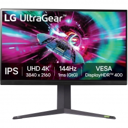 Монитор LG 31.5&quot; 32GR93U-B2 xHDMI, DP, USB, Audio, IPS, 3840x2160, 144Hz, 1ms, DCI-P3 95%, G-SYNC, FreeSync, Pivot, HDR400