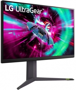 Монитор LG 31.5&quot; 32GR93U-B2 xHDMI, DP, USB, Audio, IPS, 3840x2160, 144Hz, 1ms, DCI-P3 95%, G-SYNC, FreeSync, Pivot, HDR400