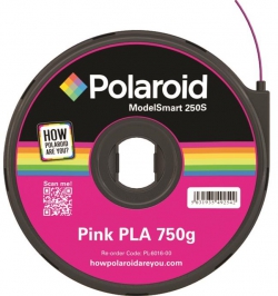 Картридж для 3D ручки Polaroid ModelSmart 250s PLA, 1.75мм, 0.75кг, розовый 3D-FL-PL-6016-00